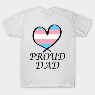 Proud Dad LGBT Gay Pride Month Transgender Flag T-Shirt